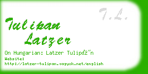 tulipan latzer business card